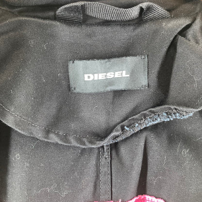 【中古品】【レディース】 DIESEL ディーゼル G-ACIR-B OVERCOAT フード付き トレンチコート カラー ブラック SIZE:XS 169-260617-ky-01-fuzh 万代Net店