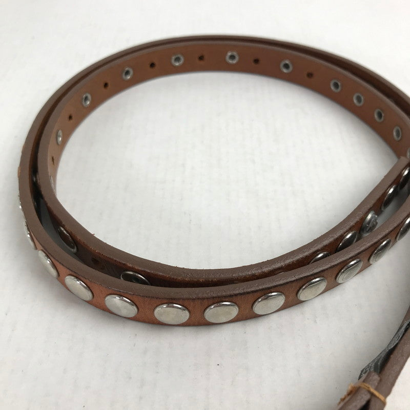 【中古品】【メンズ】 DIESEL ディーゼル スタッズベルト BROWN タグ付 ベルト 205-260731-io-26-fuzh カラー：ブラウン 万代Net店
