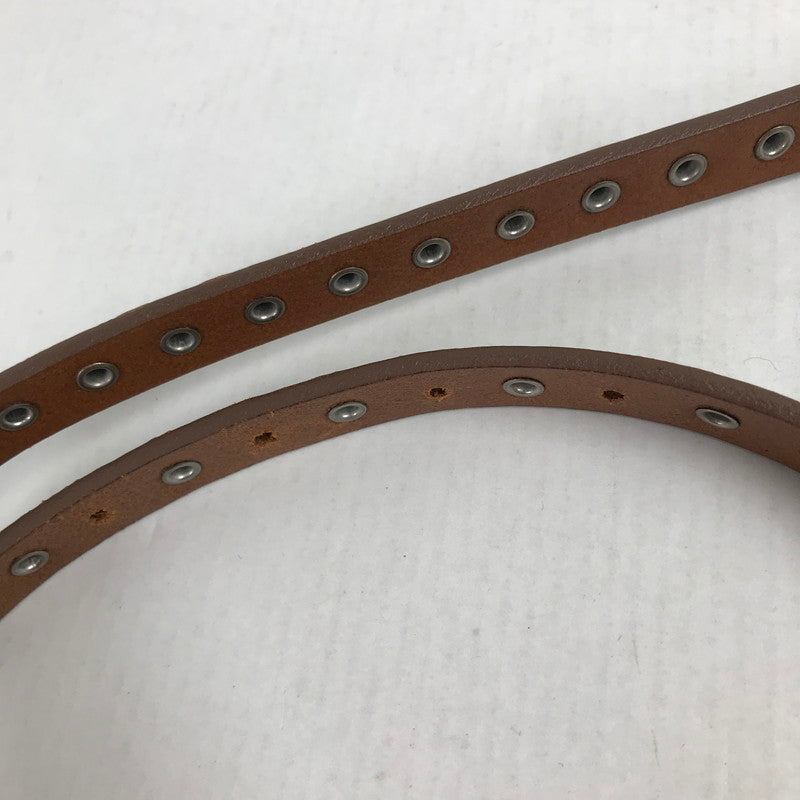 【中古品】【メンズ】 DIESEL ディーゼル スタッズベルト BROWN タグ付 ベルト 205-260731-io-26-fuzh カラー：ブラウン 万代Net店