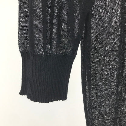 【中古品】【レディース】 DIESEL ディーゼル ニット BLACK 薔薇 7分丈 SIZE:S タグ付 170-260917-io-10-fuzh カラー：ブラック 万代Net店