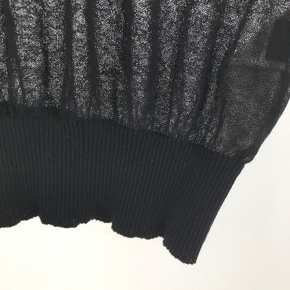 【中古品】【レディース】 DIESEL ディーゼル ニット BLACK 薔薇 7分丈 SIZE:S タグ付 170-260917-io-10-fuzh カラー：ブラック 万代Net店