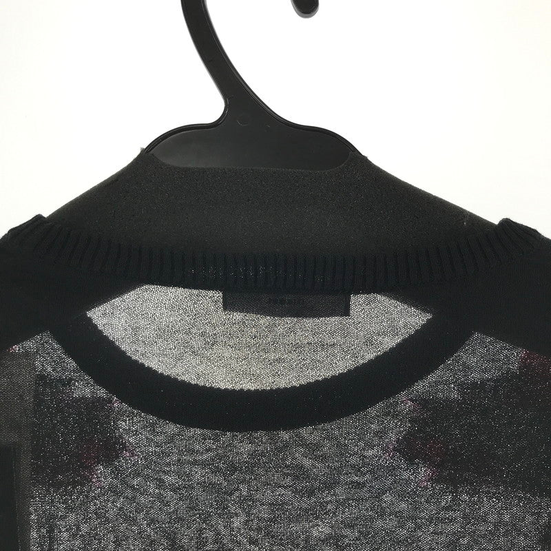 【中古品】【レディース】 DIESEL ディーゼル ニット BLACK 薔薇 7分丈 SIZE:S タグ付 170-260917-io-10-fuzh カラー：ブラック 万代Net店