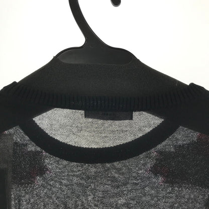 【中古品】【レディース】 DIESEL ディーゼル ニット BLACK 薔薇 7分丈 SIZE:S タグ付 170-260917-io-10-fuzh カラー：ブラック 万代Net店