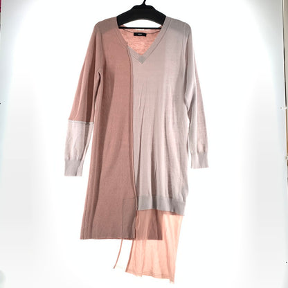 【中古品】【レディース】 DIESEL ディーゼル ワンピース 切替 ニットワンピ ピンク SIZE:S ※ボタン部分スレキズあり 170-260818-io-04-fuzh 万代Net店