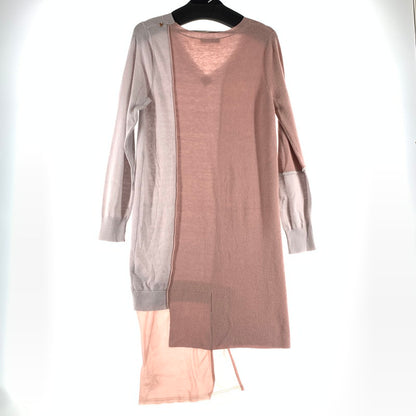 【中古品】【レディース】 DIESEL ディーゼル ワンピース 切替 ニットワンピ ピンク SIZE:S ※ボタン部分スレキズあり 170-260818-io-04-fuzh 万代Net店