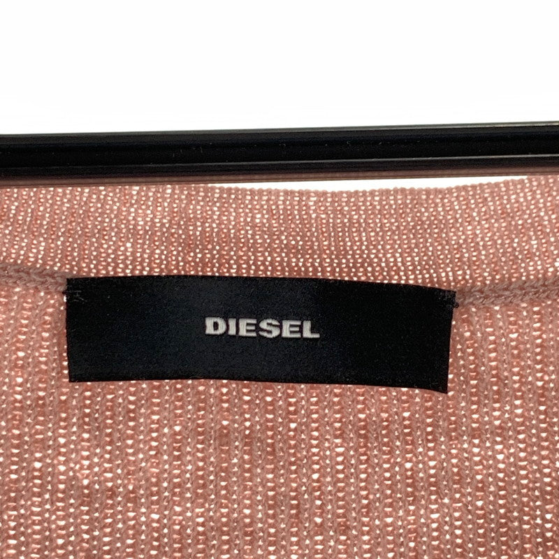 【中古品】【レディース】 DIESEL ディーゼル ワンピース 切替 ニットワンピ ピンク SIZE:S ※ボタン部分スレキズあり 170-260818-io-04-fuzh 万代Net店