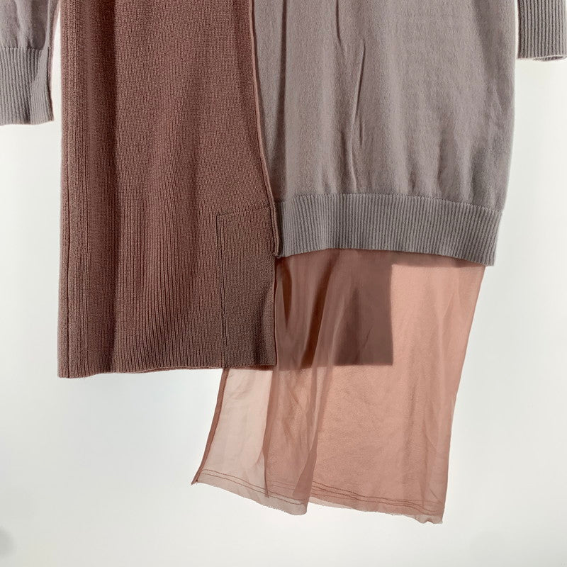 【中古品】【レディース】 DIESEL ディーゼル ワンピース 切替 ニットワンピ ピンク SIZE:S ※ボタン部分スレキズあり 170-260818-io-04-fuzh 万代Net店