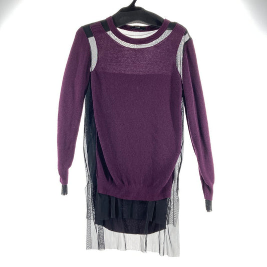 【中古品】【レディース】 DIESEL ディーゼル　シースルーレイヤード 長袖ニットトップス カラーPURPLE SIZE:S 170-260912-ky-06-fuzh 万代Net店