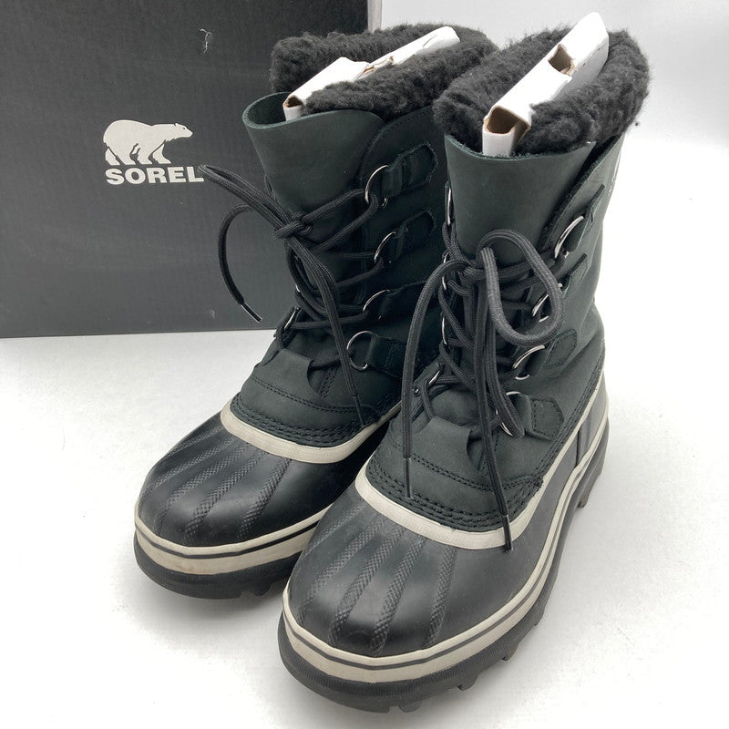【中古品】【メンズ】 SOREL ソレル NM1000-016 CARIBOU WP カリブー スノーブーツ ウィンターブーツ 靴 167-260929-vt-89-fuzh サイズ：25cm カラー：ブラック 万代Net店