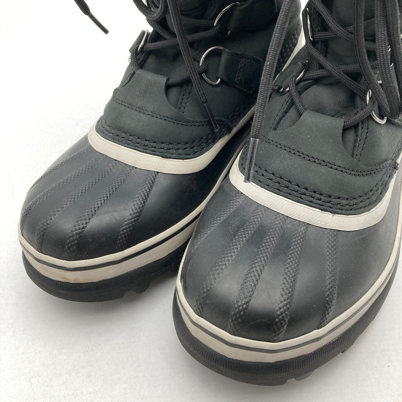 【中古品】【メンズ】 SOREL ソレル NM1000-016 CARIBOU WP カリブー スノーブーツ ウィンターブーツ 靴 167-260929-vt-89-fuzh サイズ：25cm カラー：ブラック 万代Net店