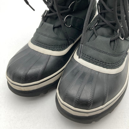 【中古品】【メンズ】 SOREL ソレル NM1000-016 CARIBOU WP カリブー スノーブーツ ウィンターブーツ 靴 167-260929-vt-89-fuzh サイズ：25cm カラー：ブラック 万代Net店