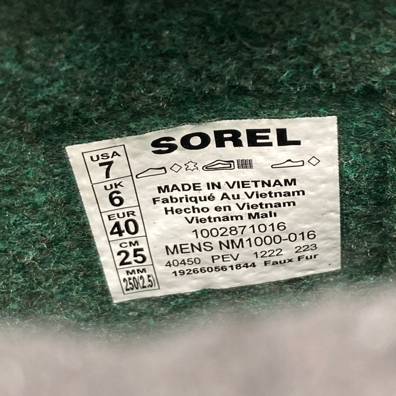 【中古品】【メンズ】 SOREL ソレル NM1000-016 CARIBOU WP カリブー スノーブーツ ウィンターブーツ 靴 167-260929-vt-89-fuzh サイズ：25cm カラー：ブラック 万代Net店