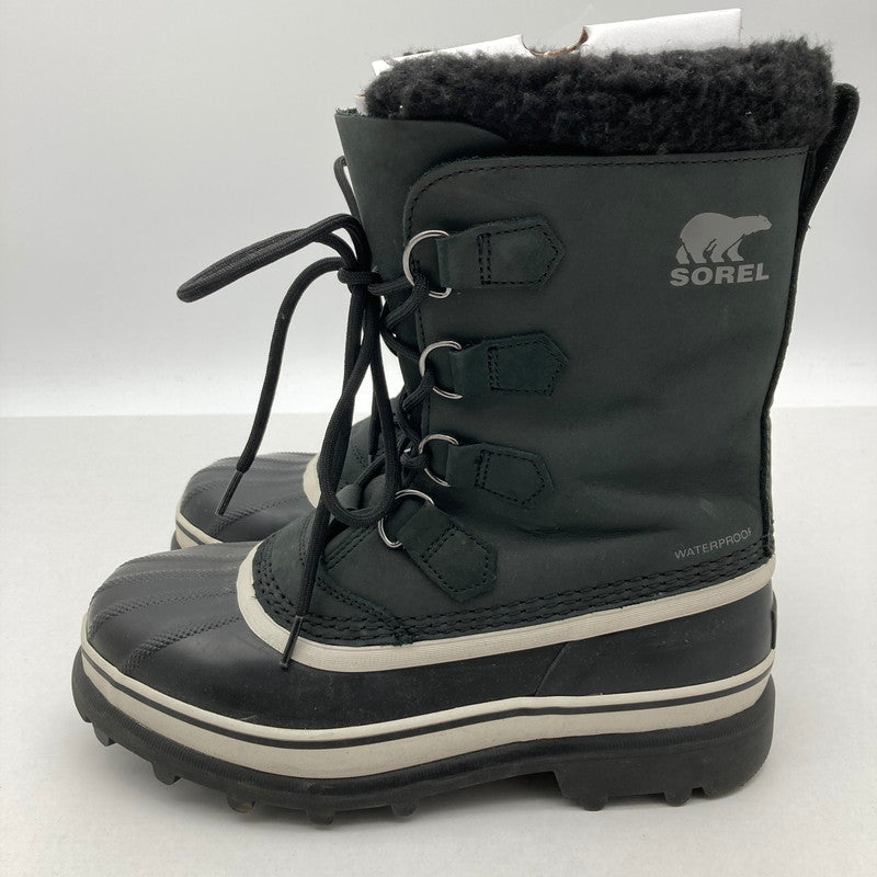 【中古品】【メンズ】 SOREL ソレル NM1000-016 CARIBOU WP カリブー スノーブーツ ウィンターブーツ 靴 167-260929-vt-89-fuzh サイズ：25cm カラー：ブラック 万代Net店
