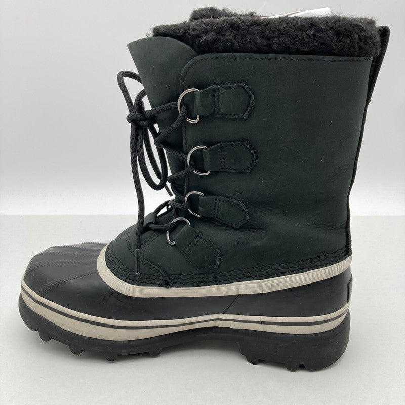 【中古品】【メンズ】 SOREL ソレル NM1000-016 CARIBOU WP カリブー スノーブーツ ウィンターブーツ 靴 167-260929-vt-89-fuzh サイズ：25cm カラー：ブラック 万代Net店