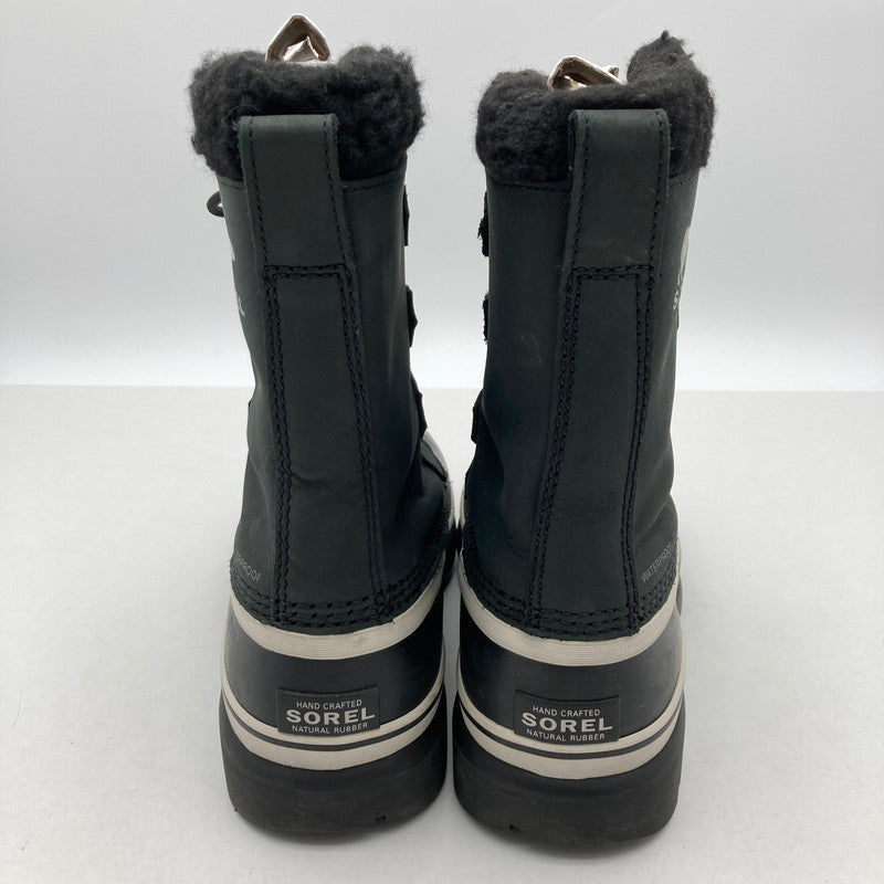 【中古品】【メンズ】 SOREL ソレル NM1000-016 CARIBOU WP カリブー スノーブーツ ウィンターブーツ 靴 167-260929-vt-89-fuzh サイズ：25cm カラー：ブラック 万代Net店