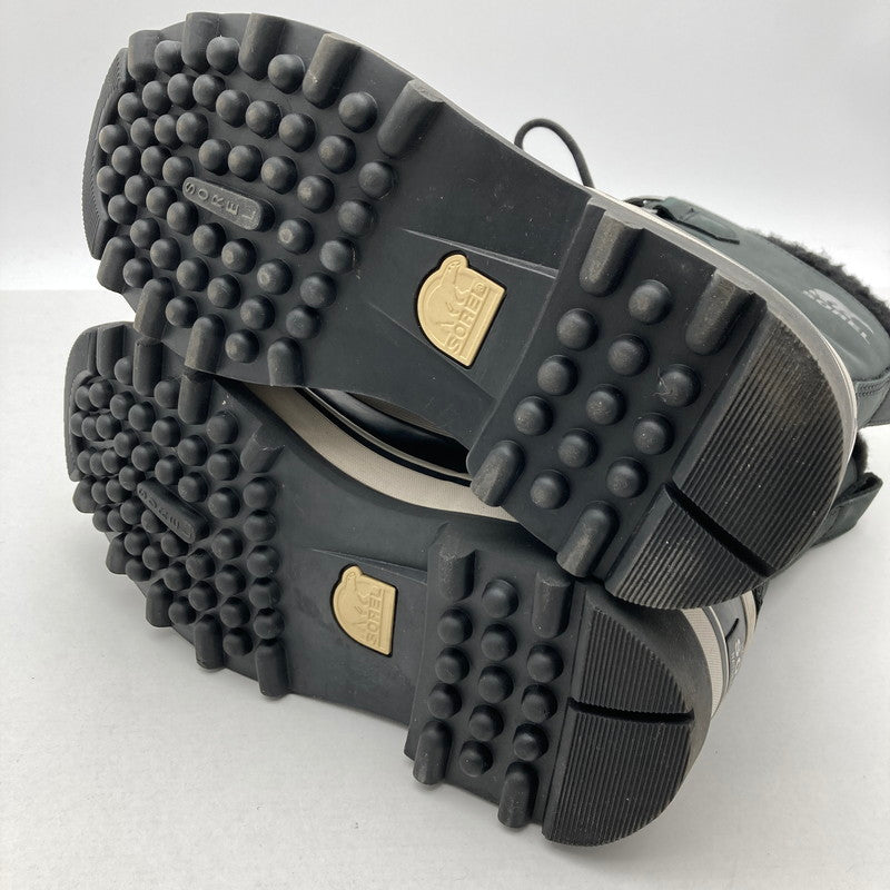 【中古品】【メンズ】 SOREL ソレル NM1000-016 CARIBOU WP カリブー スノーブーツ ウィンターブーツ 靴 167-260929-vt-89-fuzh サイズ：25cm カラー：ブラック 万代Net店