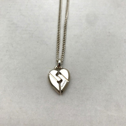 【中古品】【レディース】 GUCCI グッチ ノット ハート ペンダント SILVER925 SV925 シルバー 182-260610-mh-12-fuzh カラー：シルバー 万代Net店
