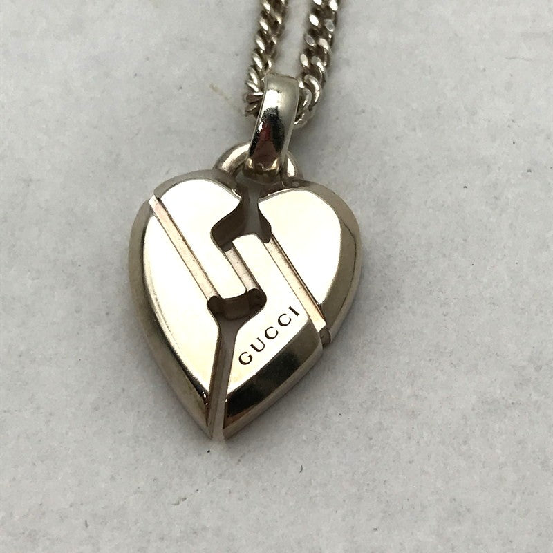 【中古品】【レディース】 GUCCI グッチ ノット ハート ペンダント SILVER925 SV925 シルバー 182-260610-mh-12-fuzh カラー：シルバー 万代Net店