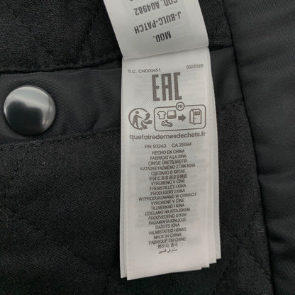 【中古品】【メンズ】 DIESEL J-BULC-PATCH ディーゼル ボンバージャケット 中綿ジャケット アウター ブルゾン ブランド 古着 141-260614-gm-30-fuz サイズ：L カラー：ブラック 万代Net店