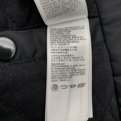 【中古品】【メンズ】 DIESEL J-BULC-PATCH ディーゼル ボンバージャケット 中綿ジャケット アウター ブルゾン ブランド 古着 141-260614-gm-30-fuz サイズ：L カラー：ブラック 万代Net店