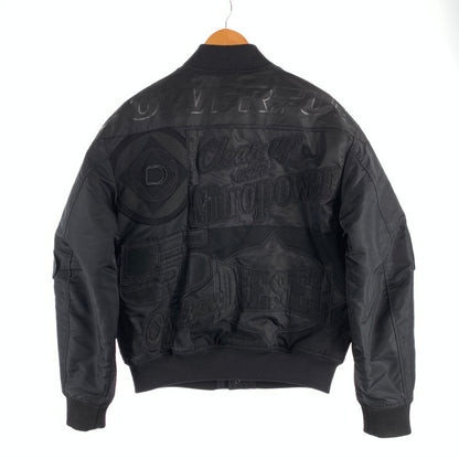 【中古品】【メンズ】 DIESEL J-BULC-PATCH ディーゼル ボンバージャケット 中綿ジャケット アウター ブルゾン ブランド 古着 141-260614-gm-30-fuz サイズ：L カラー：ブラック 万代Net店