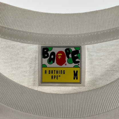 【中古品】【メンズ】 A BATHING APE 1ST CAMOBY BATHING APE TEE アベイシングエイプ 半袖Tシャツ カットソー ブランド 古着 142-260614-gm-05-fuz サイズ：M カラー：ホワイト 万代Net店