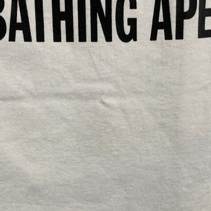 【中古品】【メンズ】 A BATHING APE 1ST CAMOBY BATHING APE TEE アベイシングエイプ 半袖Tシャツ カットソー ブランド 古着 142-260614-gm-05-fuz サイズ：M カラー：ホワイト 万代Net店