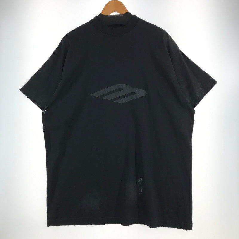 【中古品】【メンズ】 BALENCIAGA バレンシアガ 787349 TQVU4 LOGO SS TEE ロゴ Tシャツ 半袖 トップス 古着 141-260610-mh-03-fuzh サイズ：02 カラー：ブラック 万代Net店