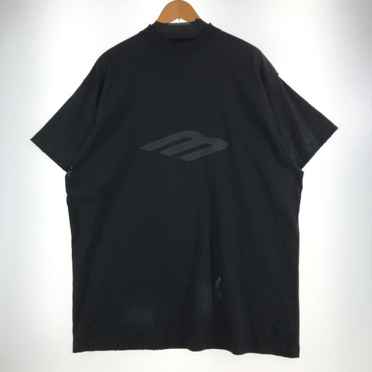 【中古品】【メンズ】 BALENCIAGA バレンシアガ 787349 TQVU4 LOGO SS TEE ロゴ Tシャツ 半袖 トップス 古着 141-260610-mh-03-fuzh サイズ：02 カラー：ブラック 万代Net店