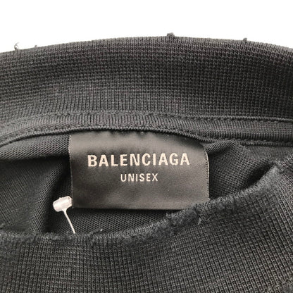 【中古品】【メンズ】 BALENCIAGA バレンシアガ 787349 TQVU4 LOGO SS TEE ロゴ Tシャツ 半袖 トップス 古着 141-260610-mh-03-fuzh サイズ：02 カラー：ブラック 万代Net店