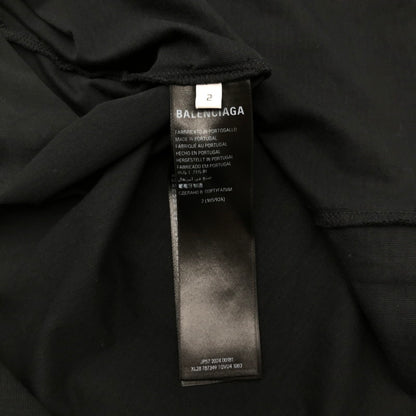 【中古品】【メンズ】 BALENCIAGA バレンシアガ 787349 TQVU4 LOGO SS TEE ロゴ Tシャツ 半袖 トップス 古着 141-260610-mh-03-fuzh サイズ：02 カラー：ブラック 万代Net店
