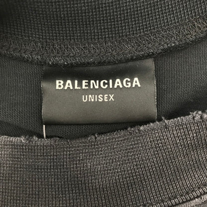 【中古品】【メンズ】 BALENCIAGA バレンシアガ 791613 TQVQ6 TAPE TYPE LS TEE 24SS ロング Tシャツ トップス 古着 141-260610-mh-04-fuzh サイズ：L カラー：ブラック 万代Net店