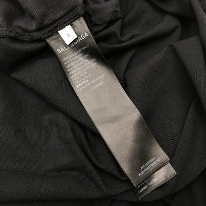 【中古品】【メンズ】 BALENCIAGA バレンシアガ 791613 TQVQ6 TAPE TYPE LS TEE 24SS ロング Tシャツ トップス 古着 141-260610-mh-04-fuzh サイズ：L カラー：ブラック 万代Net店