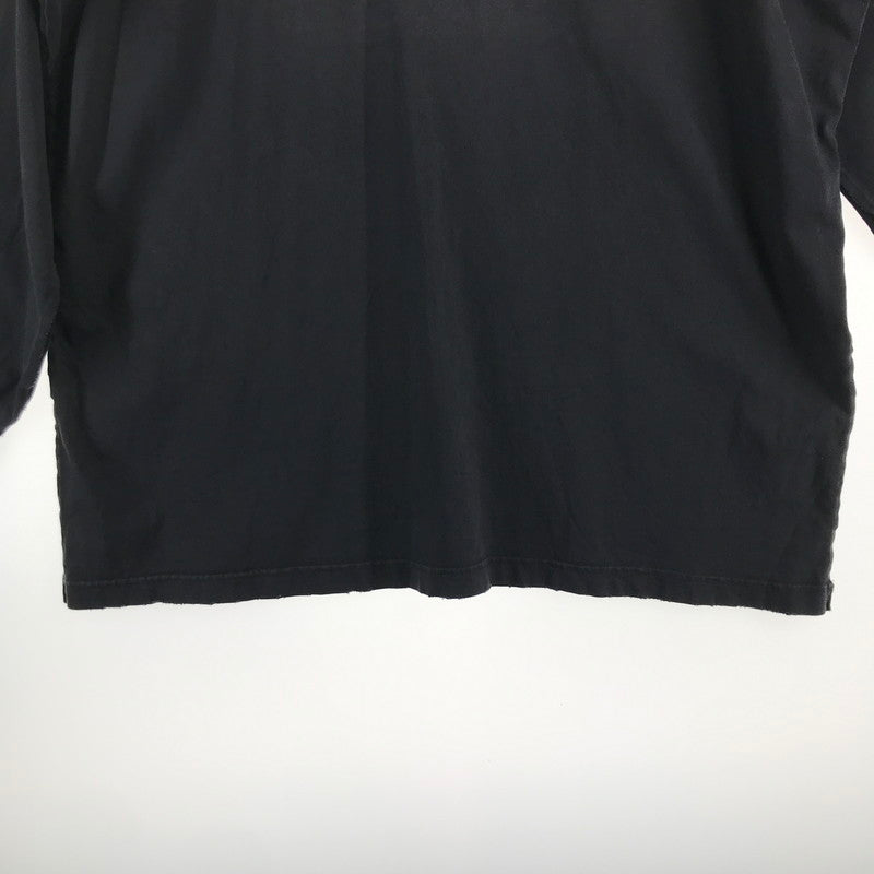 【中古品】【メンズ】 BALENCIAGA バレンシアガ 791613 TQVQ6 TAPE TYPE LS TEE 24SS ロング Tシャツ トップス 古着 141-260610-mh-04-fuzh サイズ：L カラー：ブラック 万代Net店
