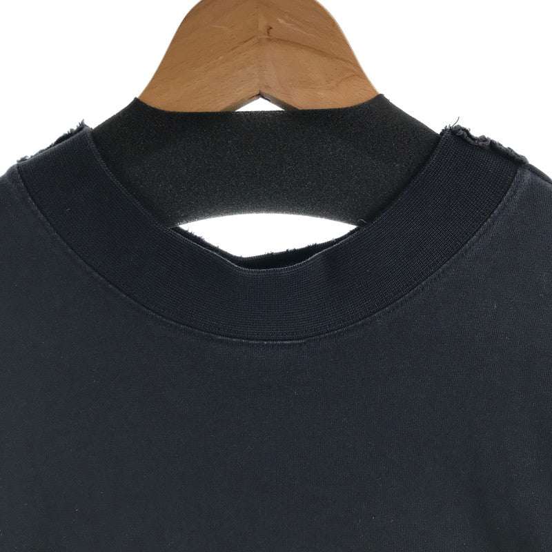 【中古品】【メンズ】 BALENCIAGA バレンシアガ 791613 TQVQ6 TAPE TYPE LS TEE 24SS ロング Tシャツ トップス 古着 141-260610-mh-04-fuzh サイズ：L カラー：ブラック 万代Net店