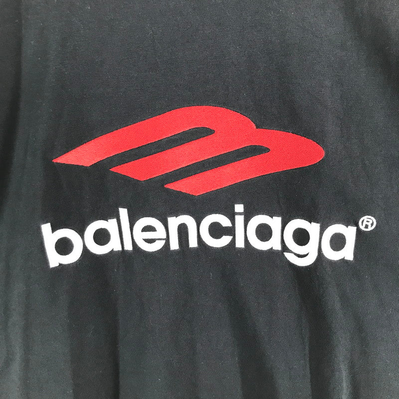 【中古品】【メンズ】 BALENCIAGA バレンシアガ 791613 TQVQ6 TAPE TYPE LS TEE 24SS ロング Tシャツ トップス 古着 141-260610-mh-04-fuzh サイズ：L カラー：ブラック 万代Net店