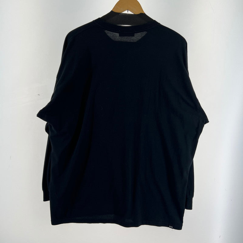 【中古美品】【レディース】 HYSTERIC GLAMOUR ヒステリックグラマー HYSTERIC QUEEN LS TEE ロンT 長袖 Tシャツ 170-260705-nm-06-fuzh サイズ：FREE カラー：ブラック/シルバー 万代Net店