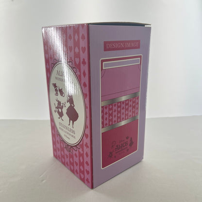 【中古美品】 未使用 開封品 Disney ディズニー 不思議の国のアリス アリスインワンダーランド ステンレススチール ランチボックス 弁当箱 3段 101-260615-mh-06-fuz 万代Net店