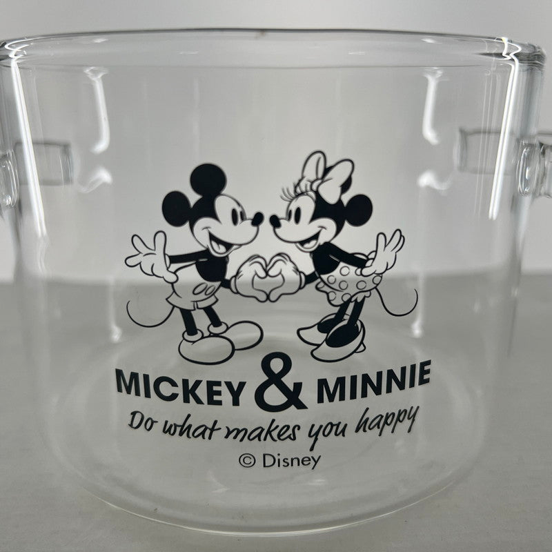 【中古美品】 未使用 開封品 Disney ディズニー ミッキー＆ミニー グラス クッキング ポット 2コ セット まとめ 101-260615-mh-02-fuz 万代Net店