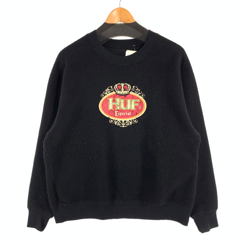 【中古品】【メンズ】 HUF SWEAT SHIRT ハフ スウェットシャツ トップス ブランド 古着 142-260808-gm-33-fuzh サイズ：不明 カラー：ブラック 万代Net店