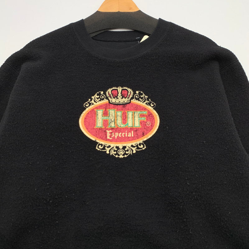 【中古品】【メンズ】 HUF SWEAT SHIRT ハフ スウェットシャツ トップス ブランド 古着 142-260808-gm-33-fuzh サイズ：不明 カラー：ブラック 万代Net店