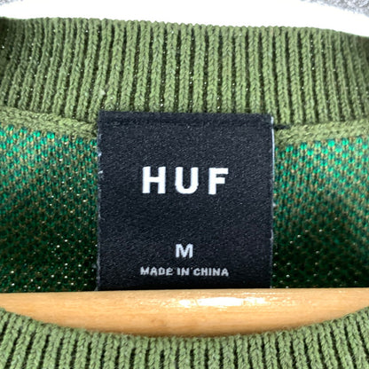 【中古品】【メンズ】 HUF ハフ VEST ベスト カラーGREEN.ニット SIZE:M 142-260722-ky-15-fuzh 万代Net店