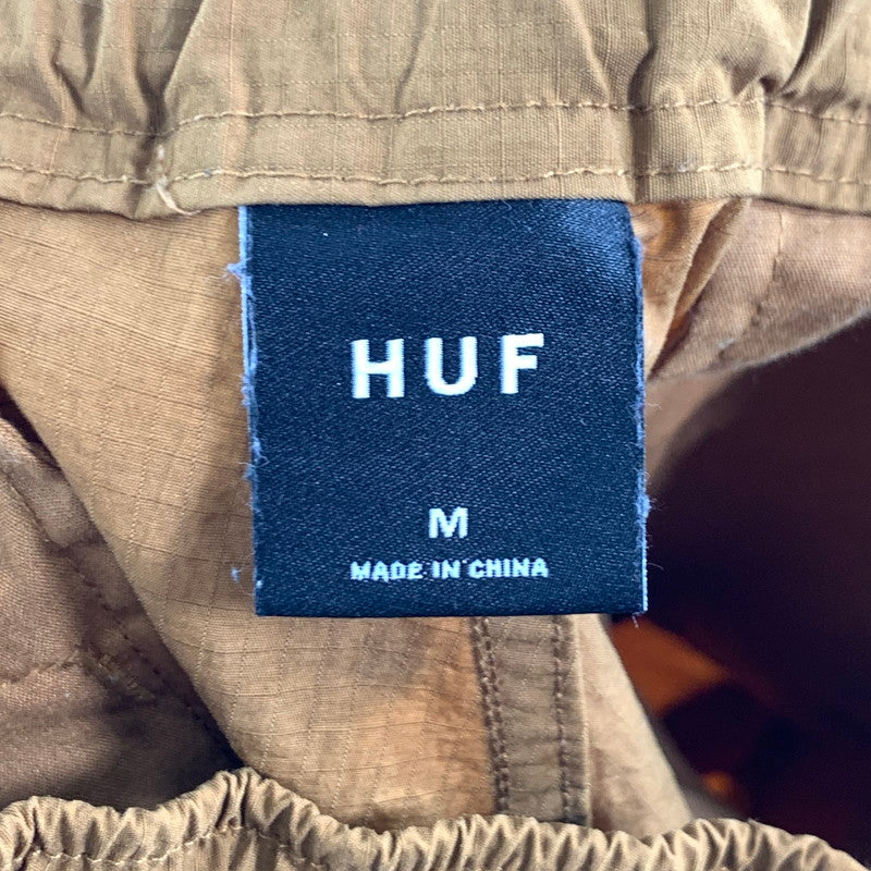 【中古品】【メンズ】 HUF PANTS ハフ ナイロンパンツ ボトムス ブランド 古着 153-260614-gm-17-fuz サイズ：M カラー：ブラウン 万代Net店