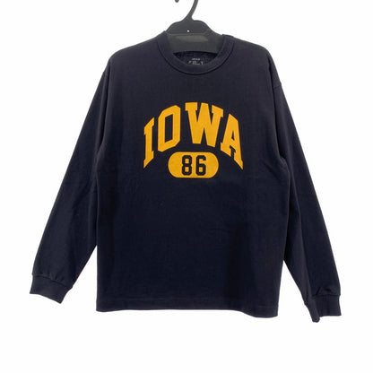 【中古品】【メンズ】 カレッジロゴプリント 長袖Tシャツ IOWA86 カラーBLACK SIZE:M 147-260925-ky-12-fuzh 万代Net店