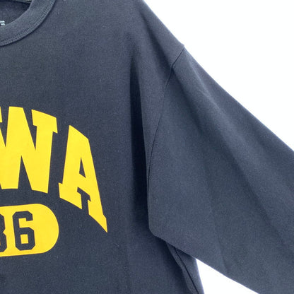 【中古品】【メンズ】 カレッジロゴプリント 長袖Tシャツ IOWA86 カラーBLACK SIZE:M 147-260925-ky-12-fuzh 万代Net店