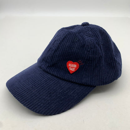 【中古品】【メンズ/レディース】 HUMAN MADE ヒューマンメイド 6パネル コーデュロイ キャップ 帽子 185-260615-vt-93-fuzh カラー：ネイビー 万代Net店
