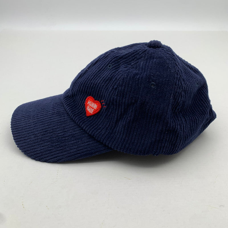 【中古品】【メンズ/レディース】 HUMAN MADE ヒューマンメイド 6パネル コーデュロイ キャップ 帽子 185-260615-vt-93-fuzh カラー：ネイビー 万代Net店