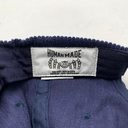 【中古品】【メンズ/レディース】 HUMAN MADE ヒューマンメイド 6パネル コーデュロイ キャップ 帽子 185-260615-vt-93-fuzh カラー：ネイビー 万代Net店