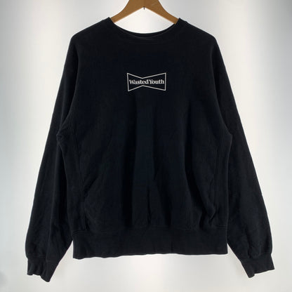 【中古品】【メンズ】 WASTED YOUTH ウェイステッドユース OTSUMO PLAZA限定 SWEATSHIRT スウェットシャツ BLACK SIZE:XL メンズ 142-260613-io-25-fuzh 万代Net店
