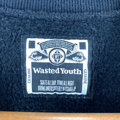 【中古品】【メンズ】 WASTED YOUTH ウェイステッドユース OTSUMO PLAZA限定 SWEATSHIRT スウェットシャツ BLACK SIZE:XL メンズ 142-260613-io-25-fuzh 万代Net店